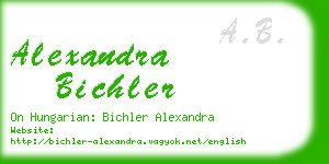 alexandra bichler business card